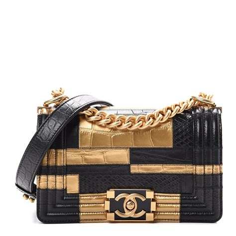 chanel crocodile boy bag|crocodile Chanel handbags sale.